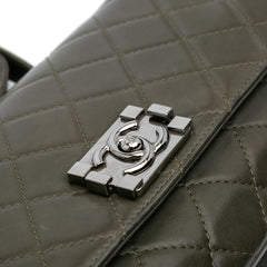 Quilted Lambskin Soft Boy Flap