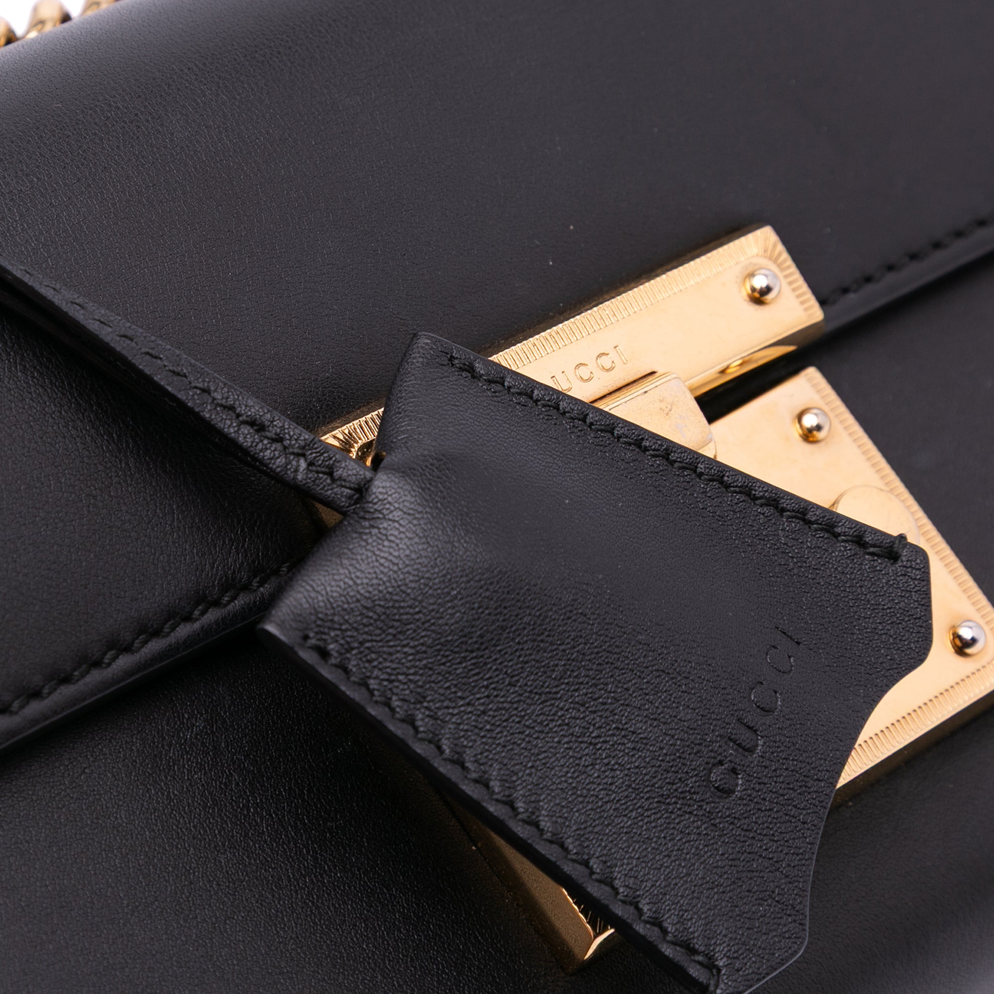 Small Leather Padlock Crossbody