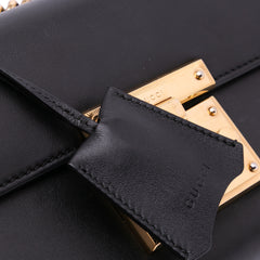 Small Leather Padlock Crossbody