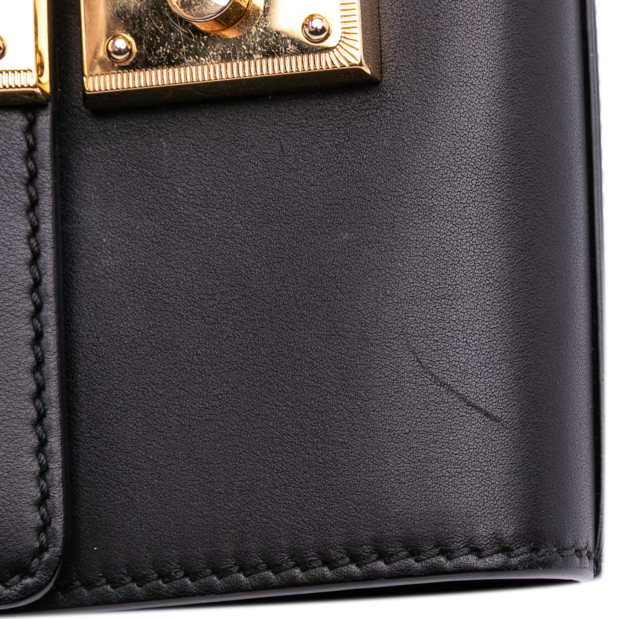 Small Leather Padlock Crossbody