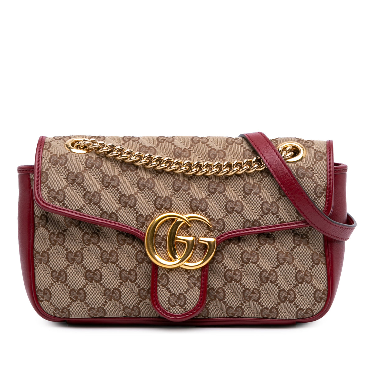 Small GG Marmont Matelasse Canvas Flap Crossbody