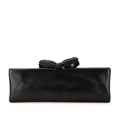 Lambskin Bow Long Clutch