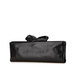 Lambskin Bow Long Clutch