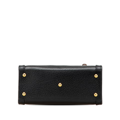 Small Calfskin Bamboo Diana Satchel