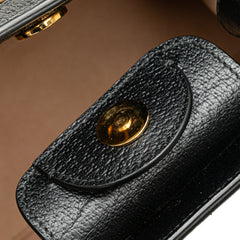 Small Calfskin Bamboo Diana Satchel