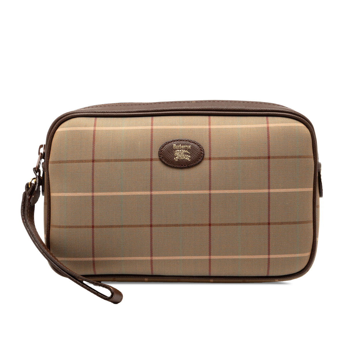 Vintage Check Canvas Clutch