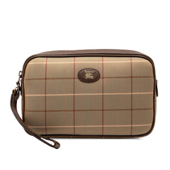 Vintage Check Canvas Clutch