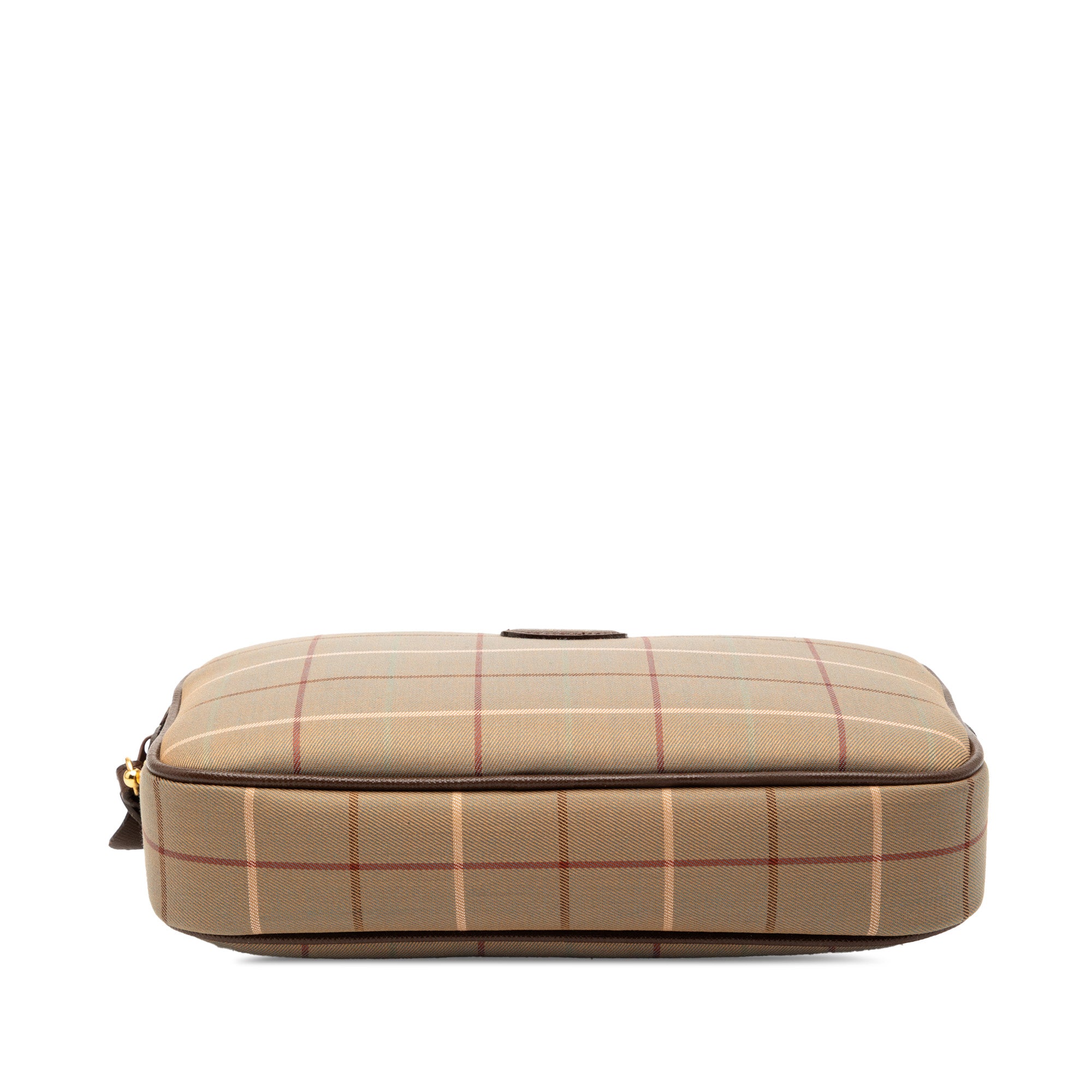 Vintage Check Canvas Clutch