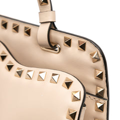 Leather Rockstud Shoulder Bag