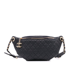 Quilted Lambskin Banane Waist Bag