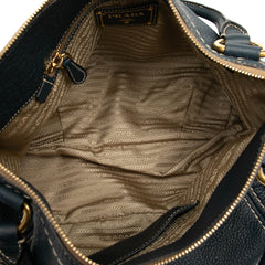 Vitello Daino Zip Top Satchel