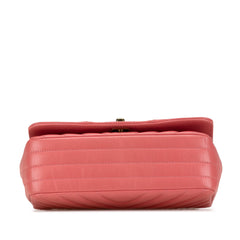 Mini Chevron Calfskin Statement Flap