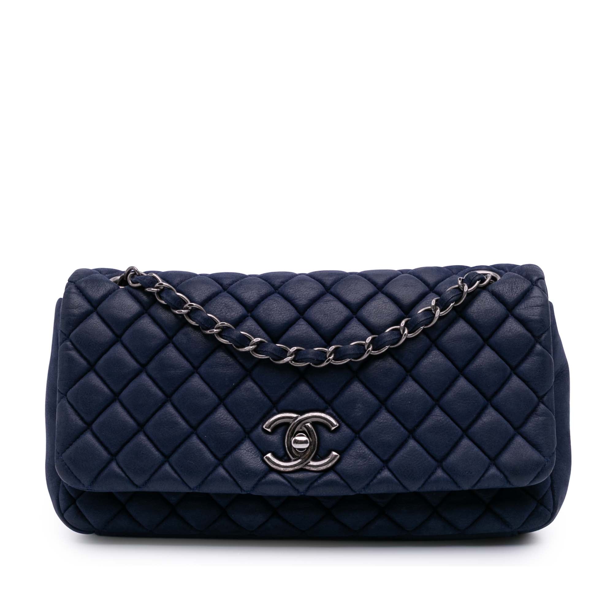 Large Calfskin New Bubble Flap