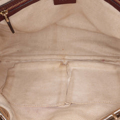 Metallic Leather Soho Chain Zip Shoulder Bag
