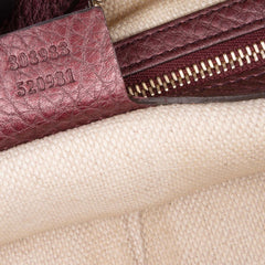 Metallic Leather Soho Chain Zip Shoulder Bag