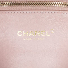 CC Quilted Lambskin Embellished Chain Flap