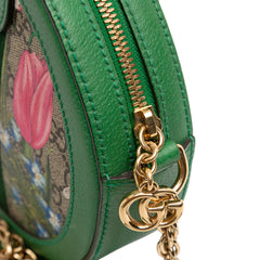 Mini GG Supreme Flora Ophidia Round Crossbody