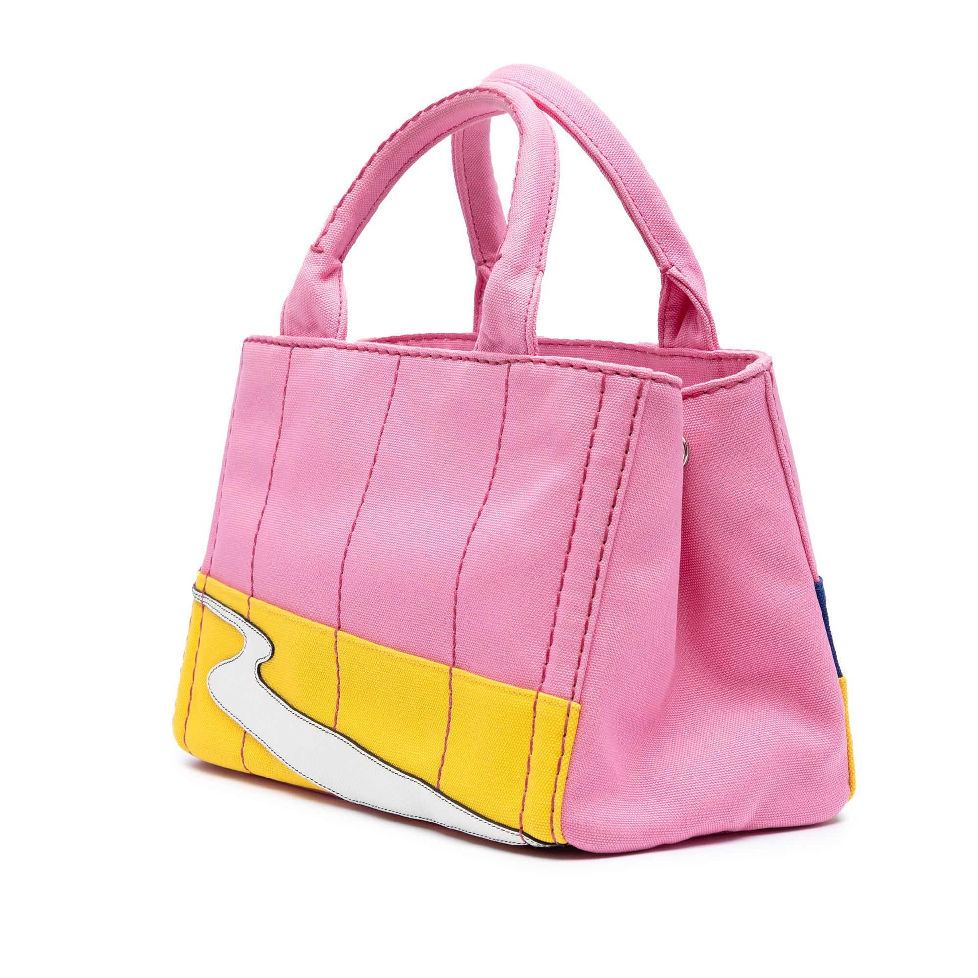 Small Canvas Canapa Desert Motif Patch Satchel