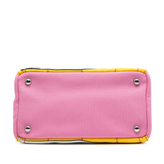 Small Canvas Canapa Desert Motif Patch Satchel