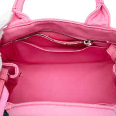 Small Canvas Canapa Desert Motif Patch Satchel