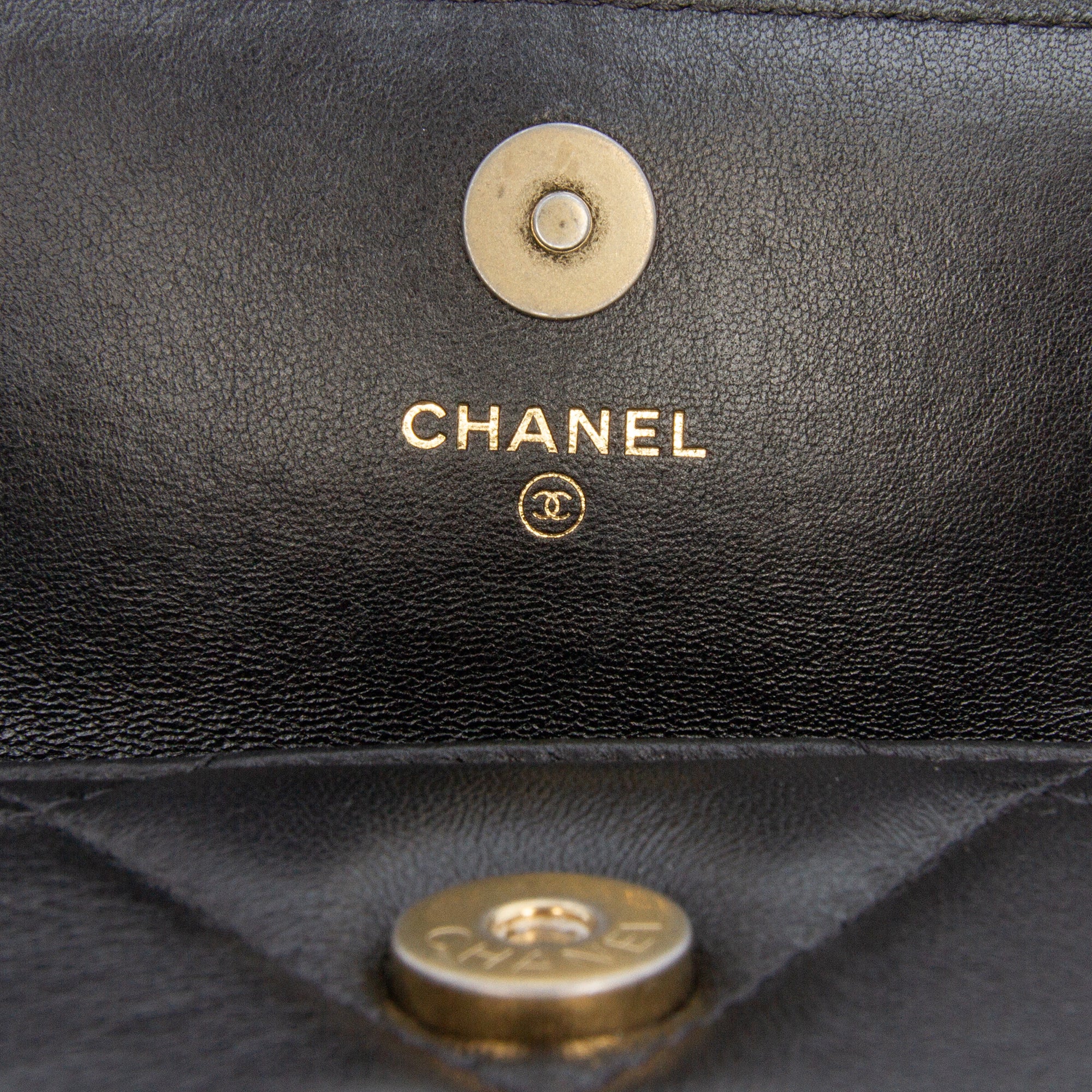 Quilted Lambskin 19 Flap Coin Purse With Chain