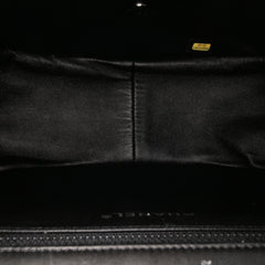 Bicolor Quilted Lambskin Twist Crescent Flap