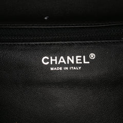Bicolor Quilted Lambskin Twist Crescent Flap