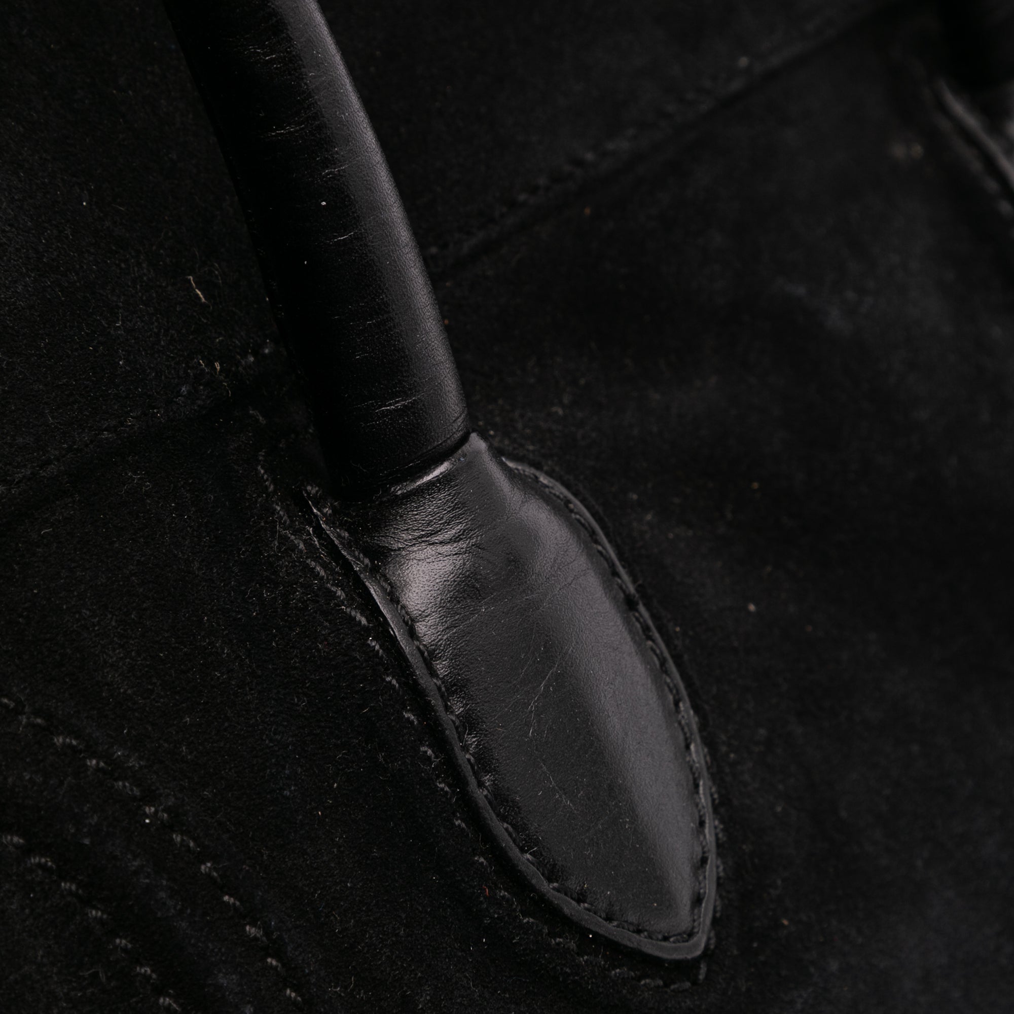 Large Suede Phantom Luggage Tote
