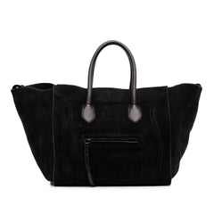 Large Suede Phantom Luggage Tote