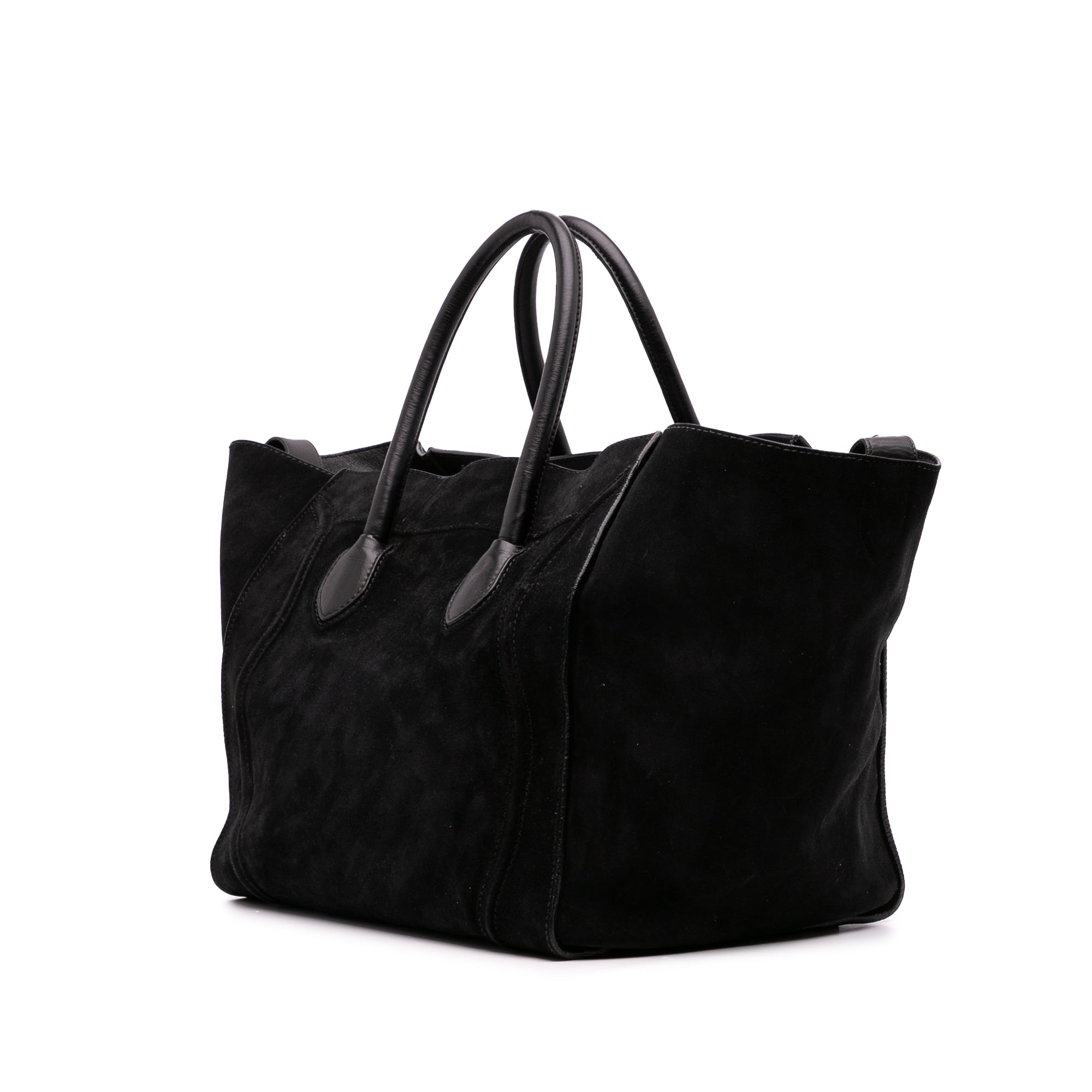 Large Suede Phantom Luggage Tote