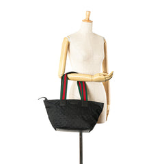 GG Canvas Web Tote