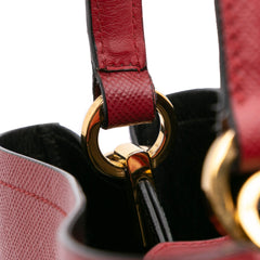 Medium Saffiano Cuir Panier Satchel