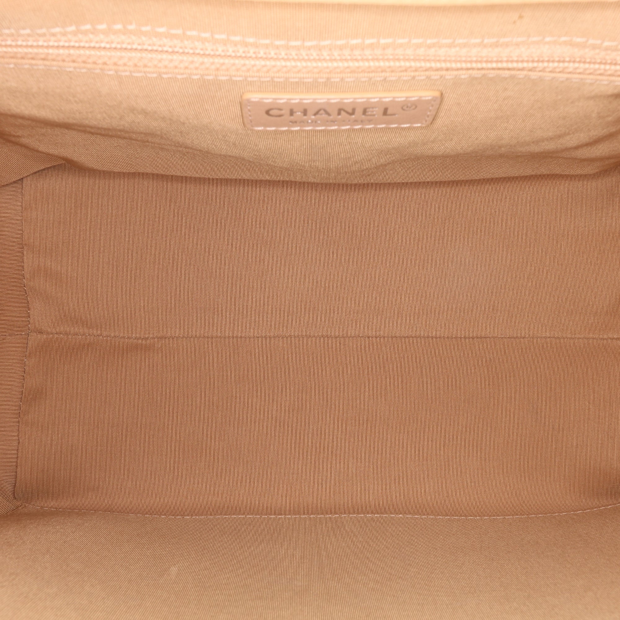 Small Quilted Calfskin Easy Shopping Tote