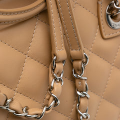 Small Quilted Calfskin Easy Shopping Tote