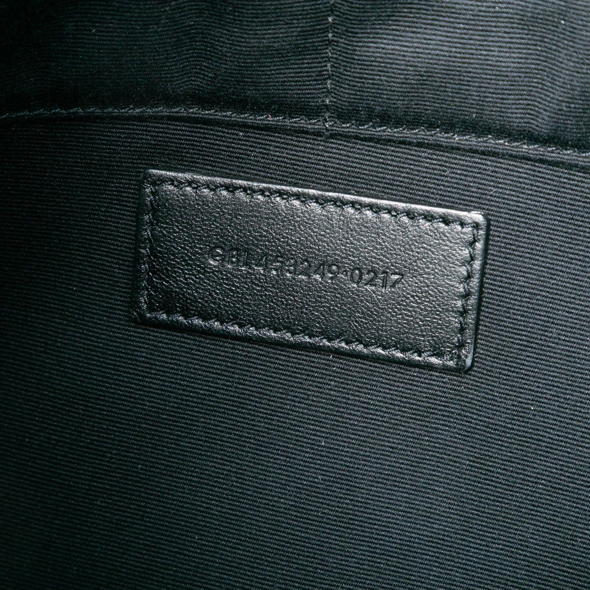 Croc Embossed Leather Monogram Document Holder