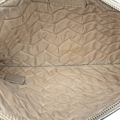 Medium Metallic Chevron Calfskin O Case Clutch