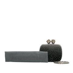 Mini Queen And King Skull Clutch on Chain_5