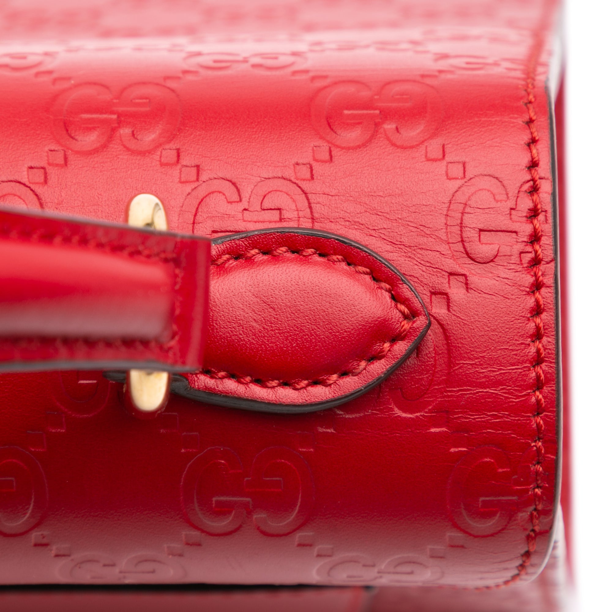 Small Guccissima Padlock Satchel