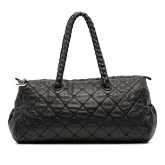 Quilted Lambskin Hidden Chain Bowler Bag