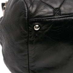 Quilted Lambskin Hidden Chain Bowler Bag