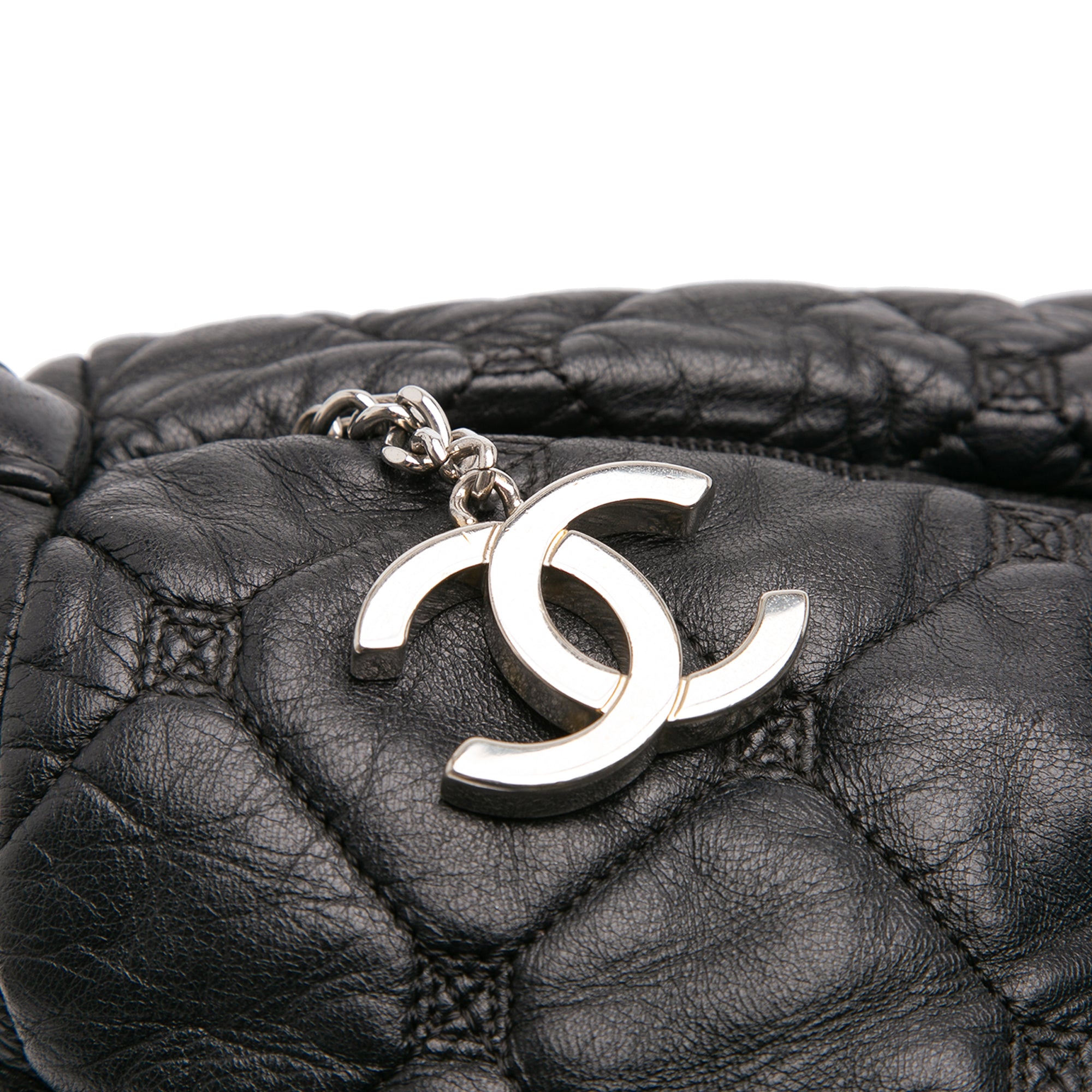 Quilted Lambskin Hidden Chain Bowler Bag