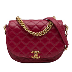 CC Quilted Lambskin Chain Flap_0