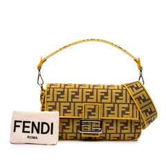 FRGMT x Zucca Embroidered Canvas Baguette Satchel