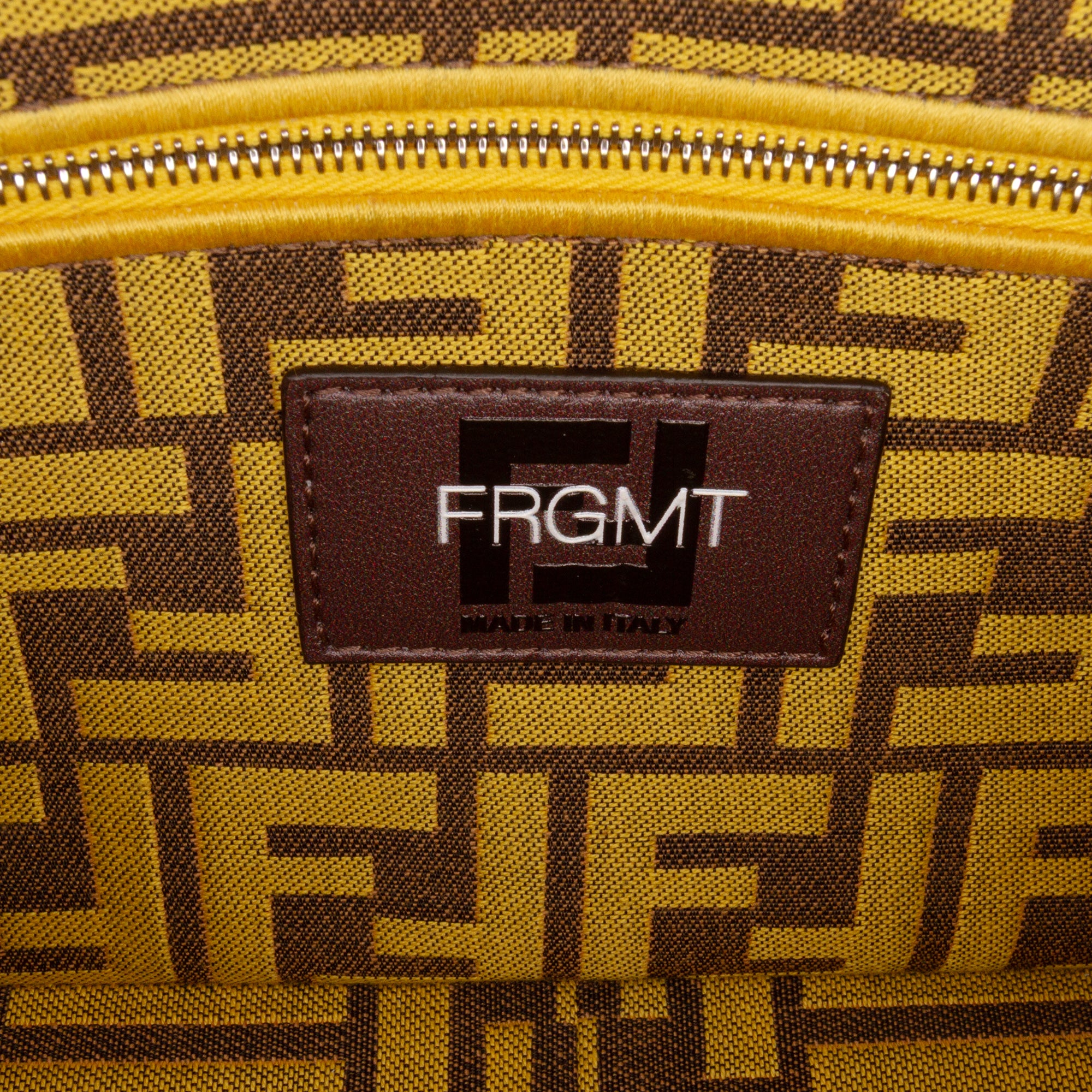 FRGMT x Zucca Embroidered Canvas Baguette Satchel