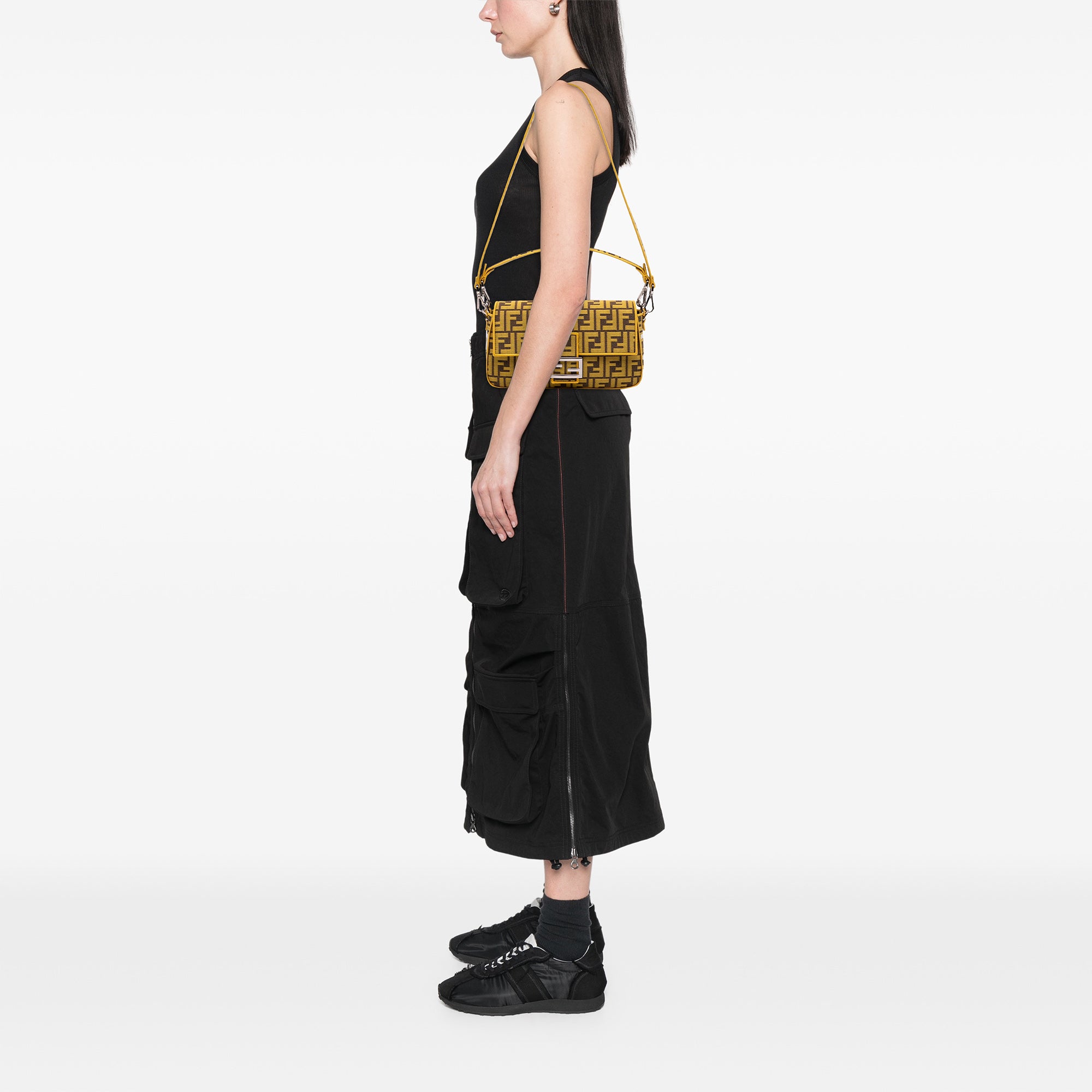 FRGMT x Zucca Embroidered Canvas Baguette Satchel