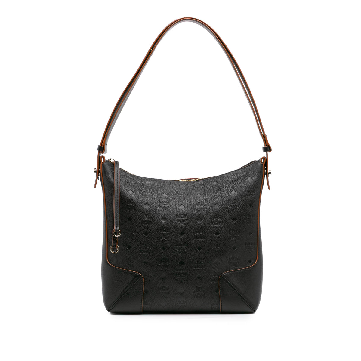 Visetos Embossed Leather Klara Shoulder Bag
