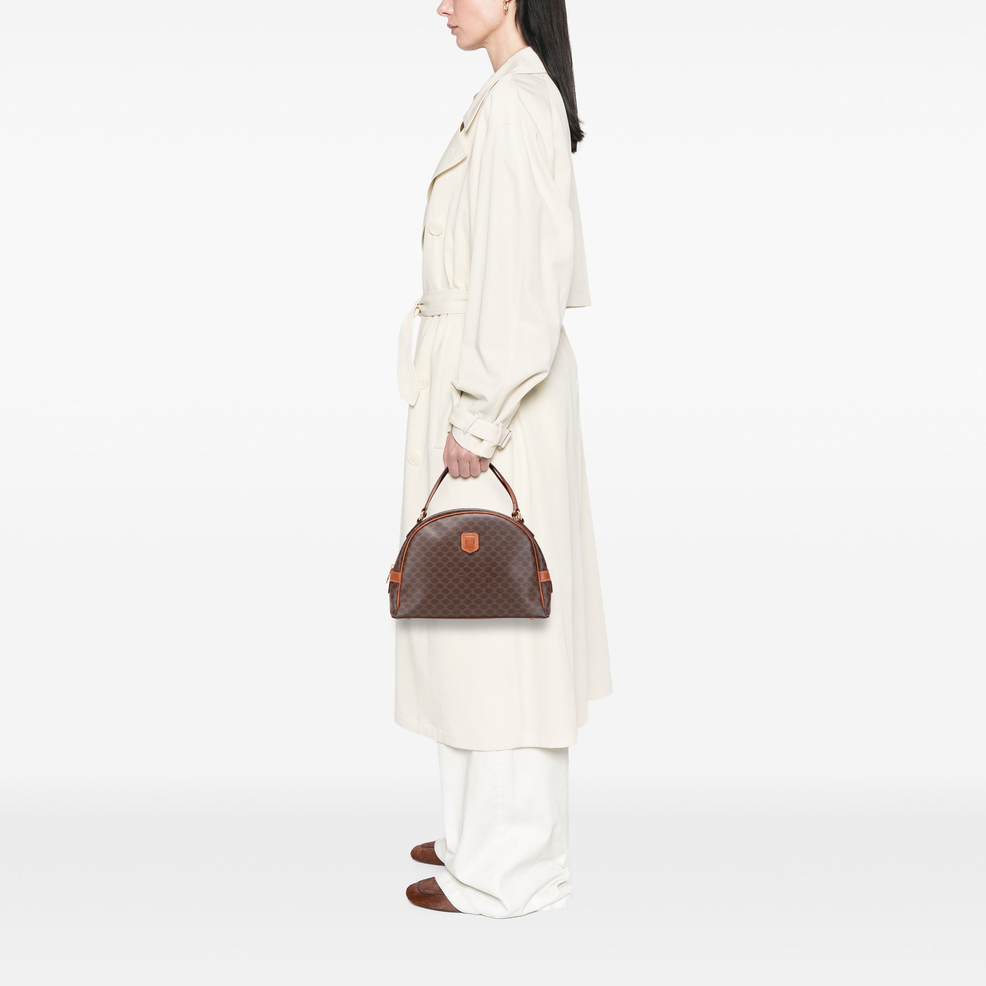 Macadam Coated Canvas Handbag