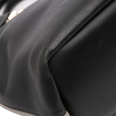 Small Bicolor Leather Baylee Satchel