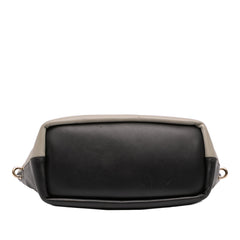 Small Bicolor Leather Baylee Satchel