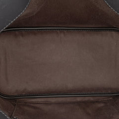 Small Bicolor Leather Baylee Satchel